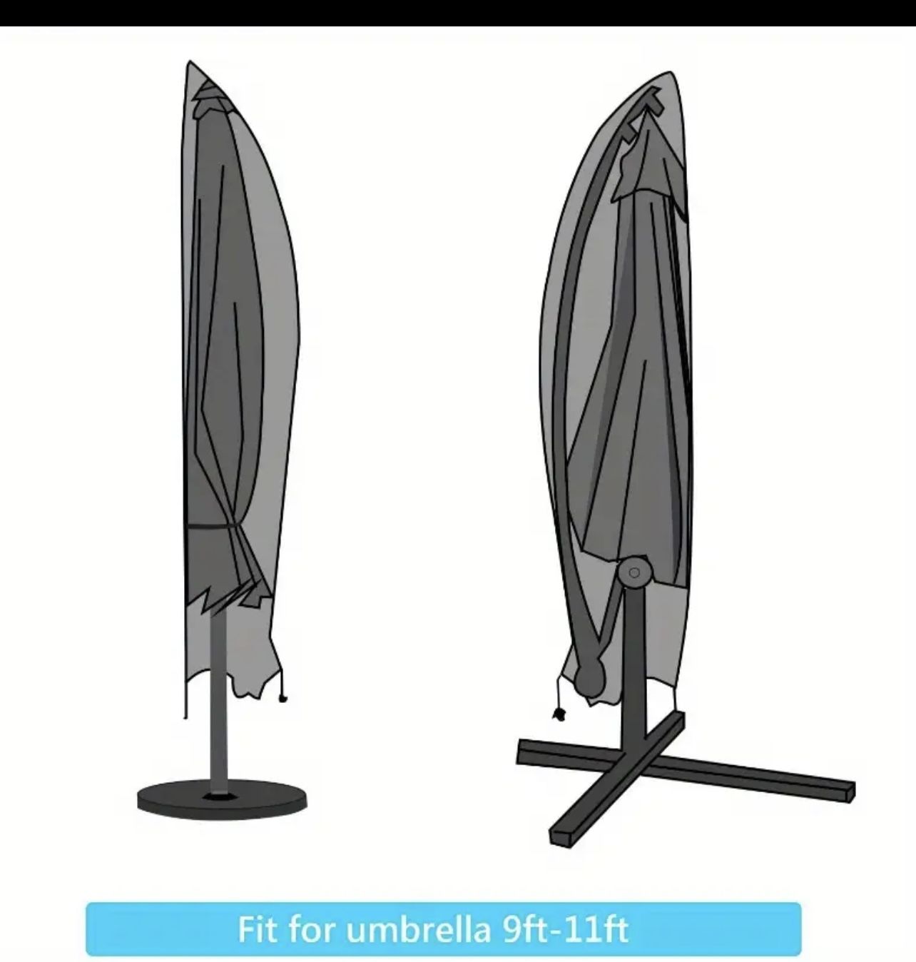 Cover For Patio Umbrella From 9 To 11 Feet