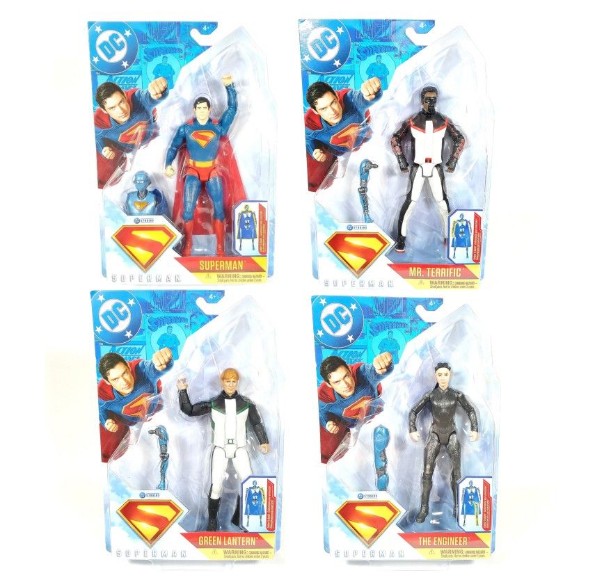 NEW 2025 Spin Master DC Superman Movie 2025 Action Figures 6" (SET OF 4)