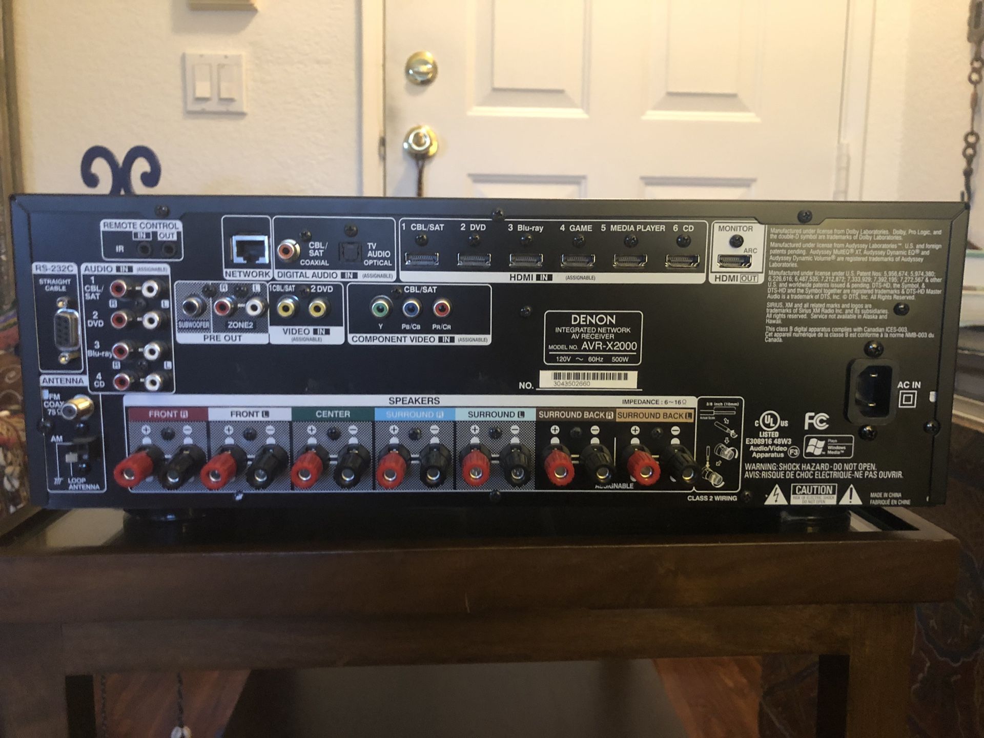Denon receiver AVR-X1500 h. New in a box original price on Amazon’s $449.00. Selling for $325.00. I have 2 you can buy one or 2.