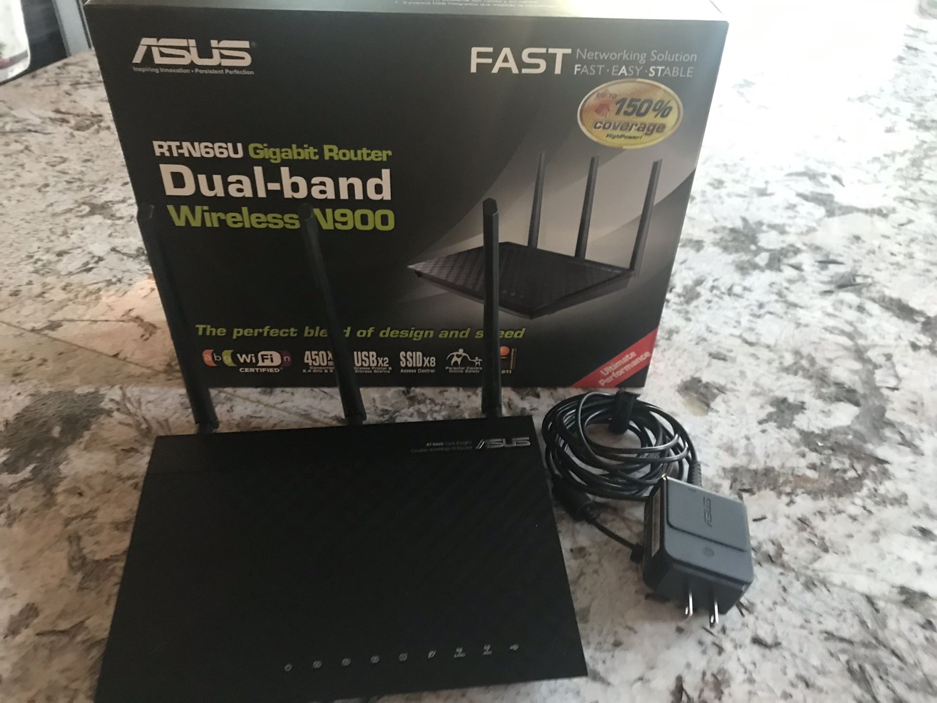 ASUS RT-N66U wireless router with advanced firmware