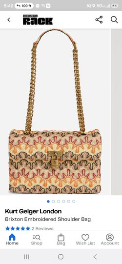 Kurt Geiger London Brixton Embroidered Shoulder Bag