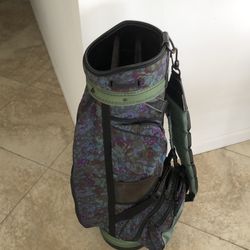 Vintage Burton ladies golf bag and 3 Headcovers