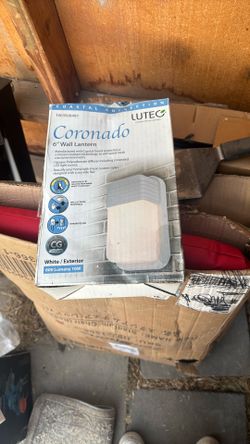 LUTEC Coastal Coronado White Outdoor Integrated LED Bulkhead Wall