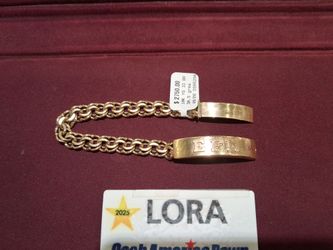 10K Yellow Gold ID Bracelet