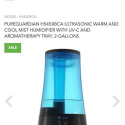 PureGuardian H5450BCA Ultrasonic Warm/Cool MistHumidifier

