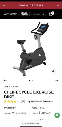 C1 LIFECYCLE EXERCISE BIKE (LIKE NEW)