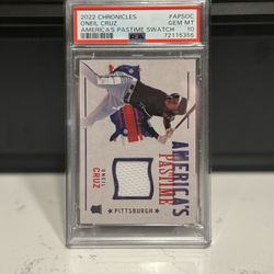PSA GEM MT 10 O’Neil Cruz Rookie Game Worn Jersey 