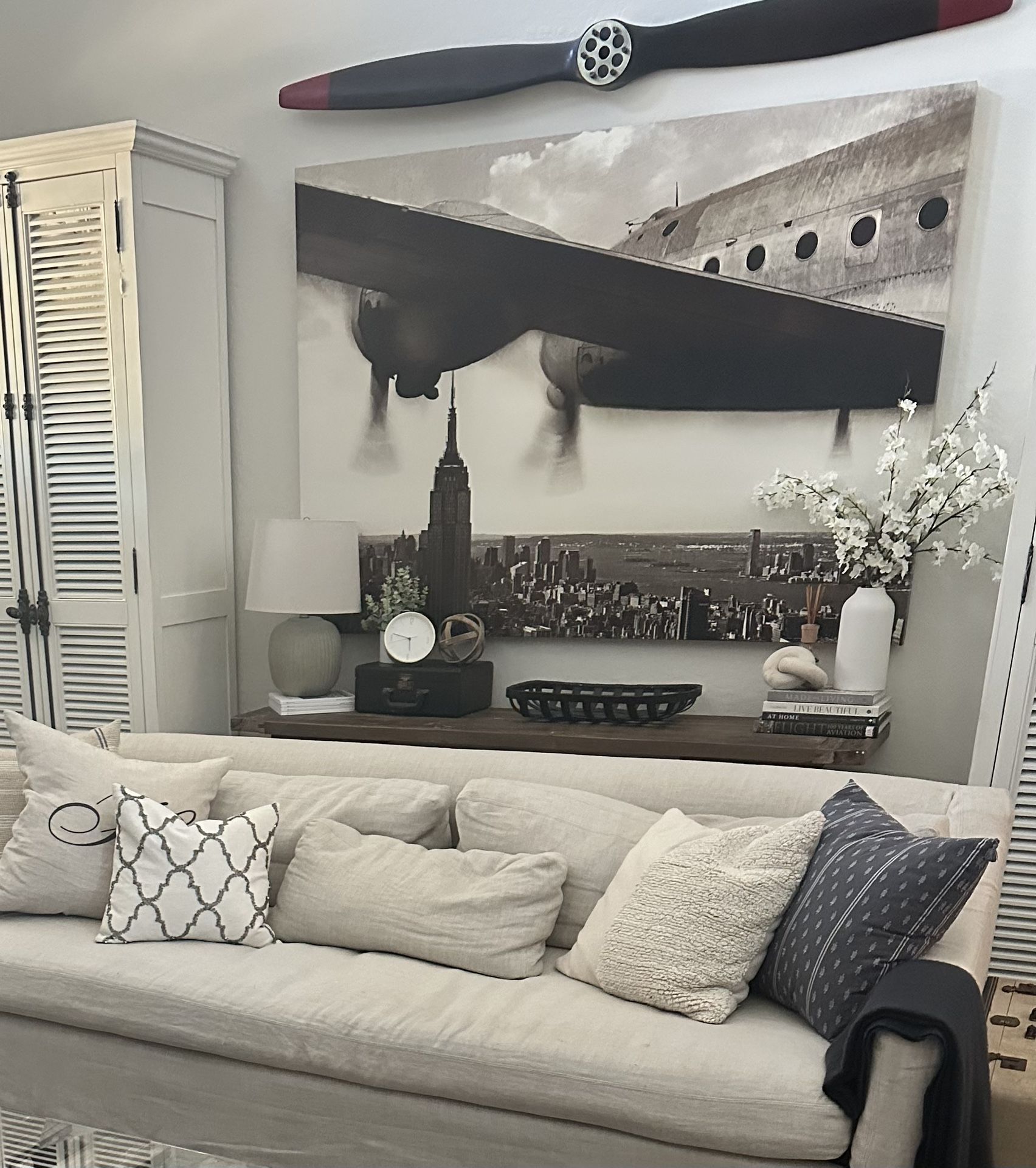 Two Restoration Hardware RH Shutter Cabinets