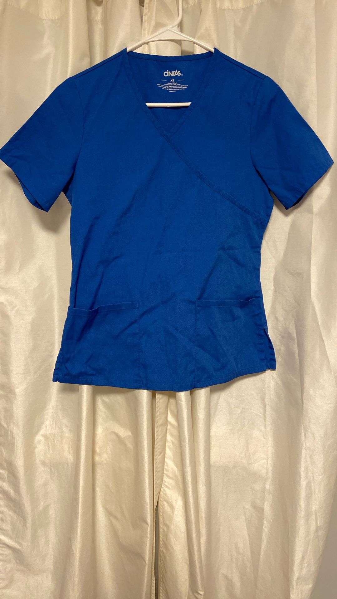 Nurse Uniform Blue Scrub Top Only