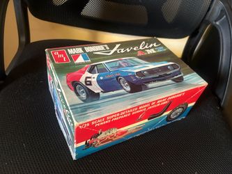 Vintage AMT Mark Donahue 1971 Javelin AMX Penske Sunoco 1/25 Model Kit Complete