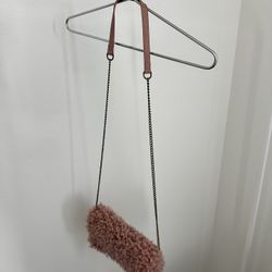 Faux Fur Pink Purse
