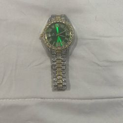 Moisnite Luxury Men’s Watch ( Green )