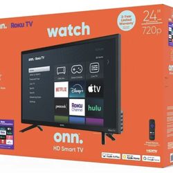 24" Roku Smart tv Brand new in box
