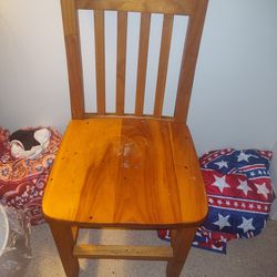 Two Really Nice Wooden Chairs Used And Good Condition Cleveland Ohio Very Sturdy And Don't Wobble
