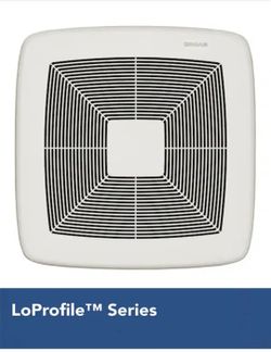 Broan-NuTone
LoProfile 80 CFM Ceiling/Wall Bathroom Exhaust Fan with 4 in. Oval Duct or 3 in. Round Duct, ENERGY STAR*