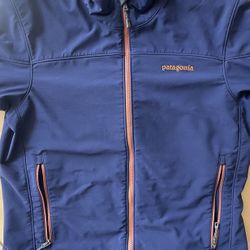 Patagonia Men's (M) Navy Jacket With Orange Trim Jacket - Never Worn