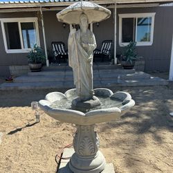New Fountain Made Out Of Cement Perfect Gift 🎁 