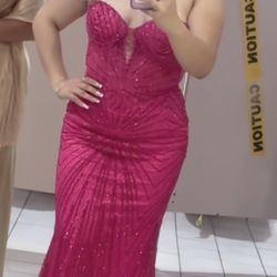 Pink/Fuchsia Prom Dress 
