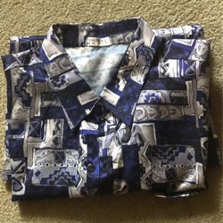 Vintage Man Silk Shirts! Two I Large! Really Nice Condition