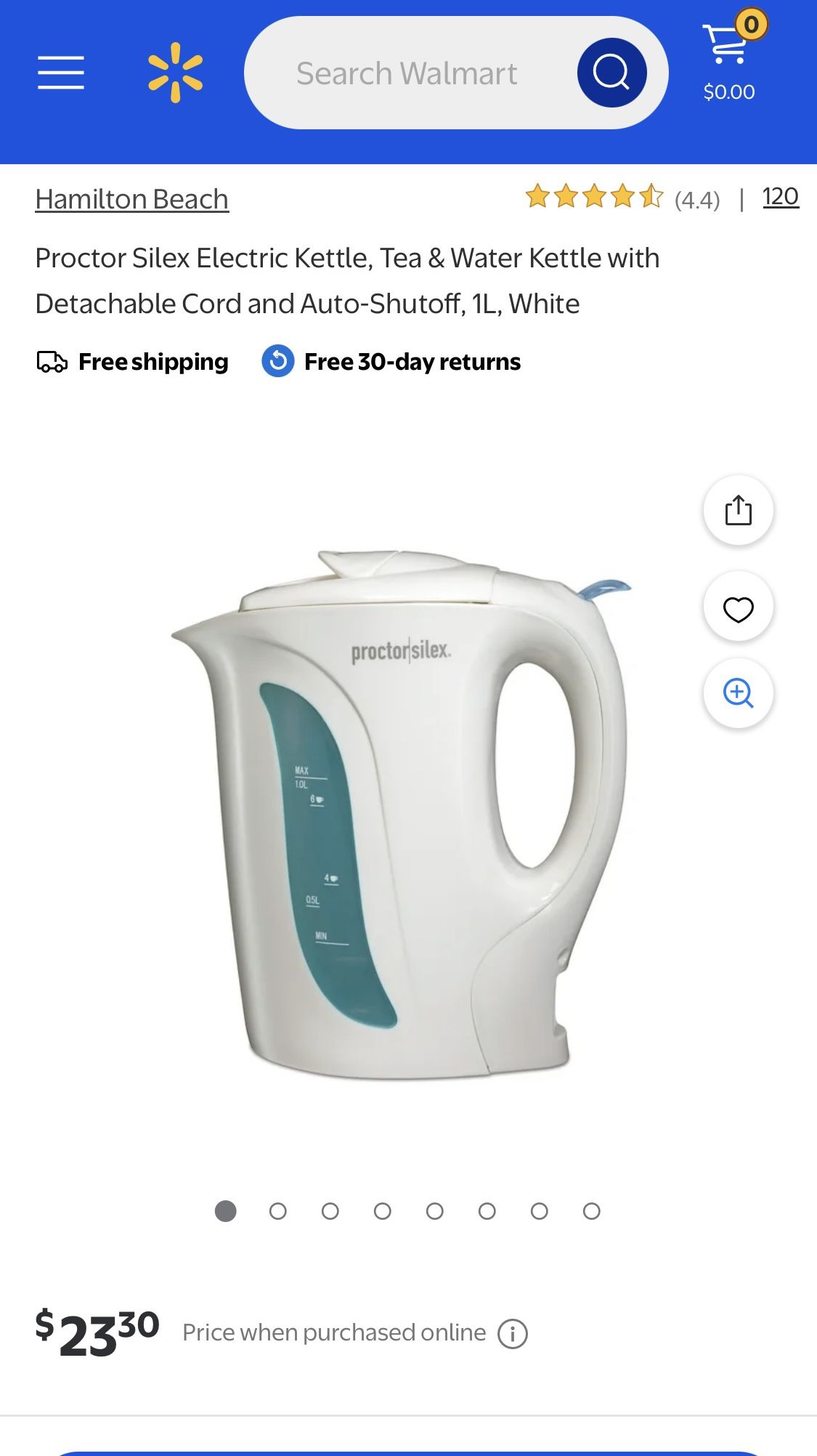 Durable Kettle Water Heating