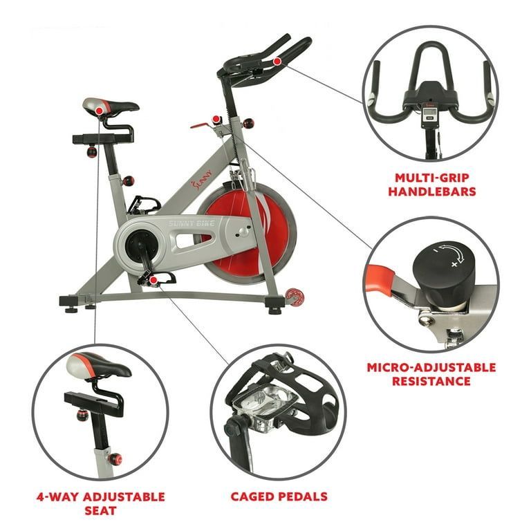 Sunny Health & Fitness Pro I1 Indoor Cycling Bike with Device Mount and Advanced Display - SF-B1995