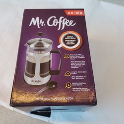 Mr Coffee Daily Brew 1.2 Quart Coffee Press New Open Box $15