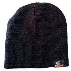 Mossy Oak Black Knit Beanie 100% Acrylic