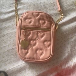 Pink Hearts Shoulder Mini Bag