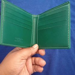 Goyard Victoire — Green Drip Wallet