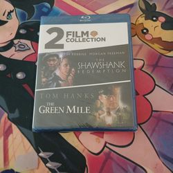 2 FILM Collection Shawshank Redemption/ The Green Mile Bluray Brand New Factory Sealed 