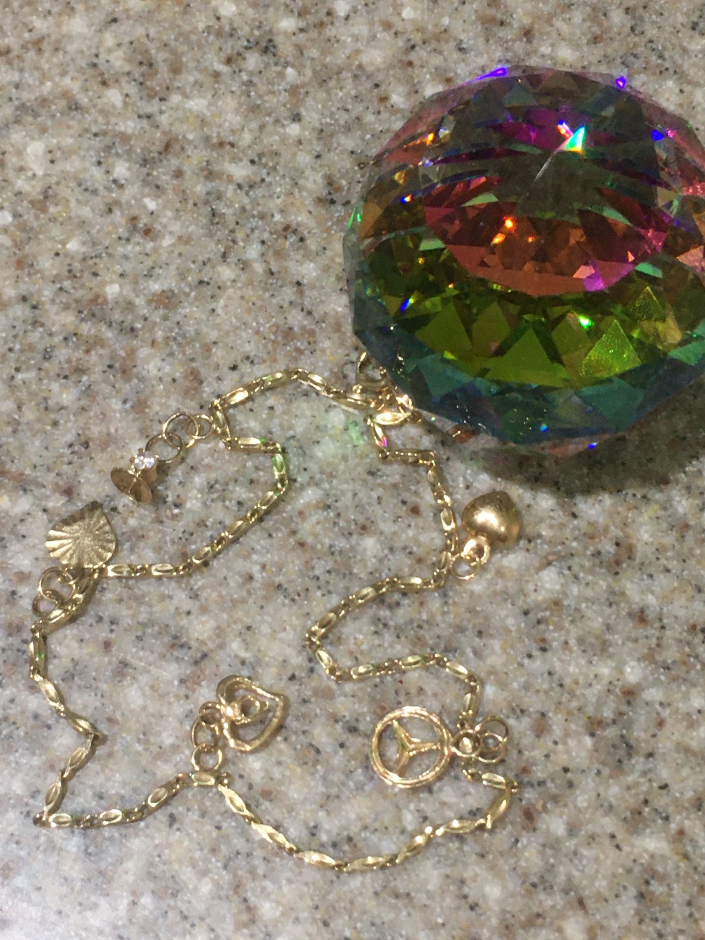 real 18k gold anklet
