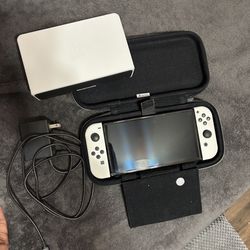 Switch OLED with charger and dock