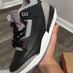 Black Cement 3s Sz 9 Og Box 