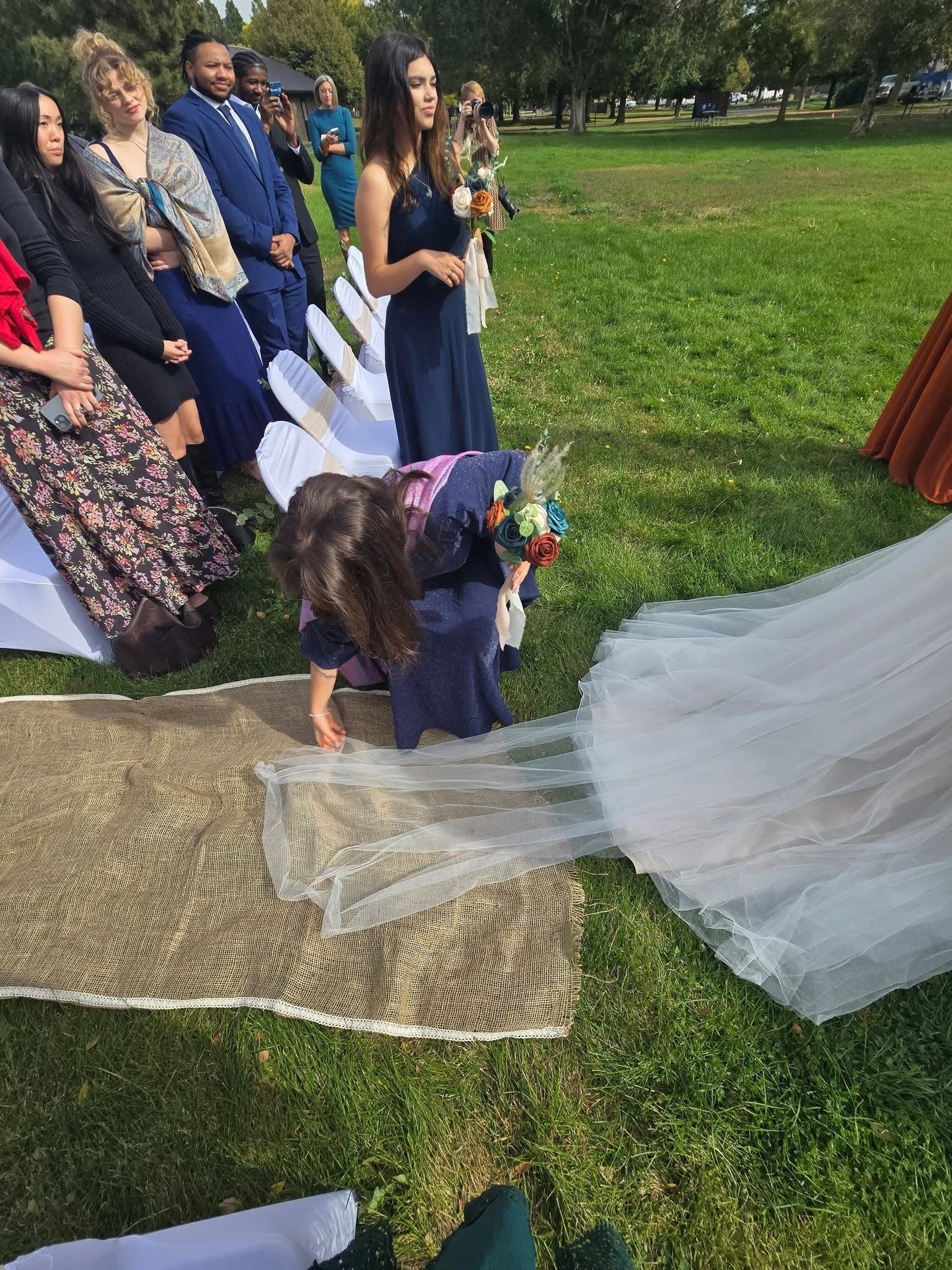 66ft Wedding Aisle Runner Burlap Ivory Lace