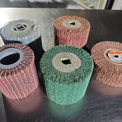 SET OF 5 BURNISHING WHEELS