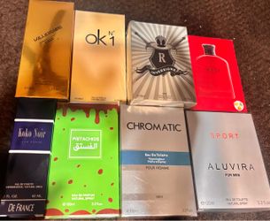Men's Fragrance Lot – 8 Boxed Colognes