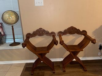 Italian Renaissance Vintage Folding Chairs