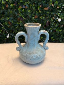 Small Ceramic Vase with Double Handles