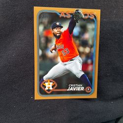 2024 Cristian Javier Houston Astros Card Topps Mlb