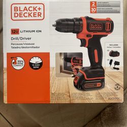 Black & Decker electric drill 12 V