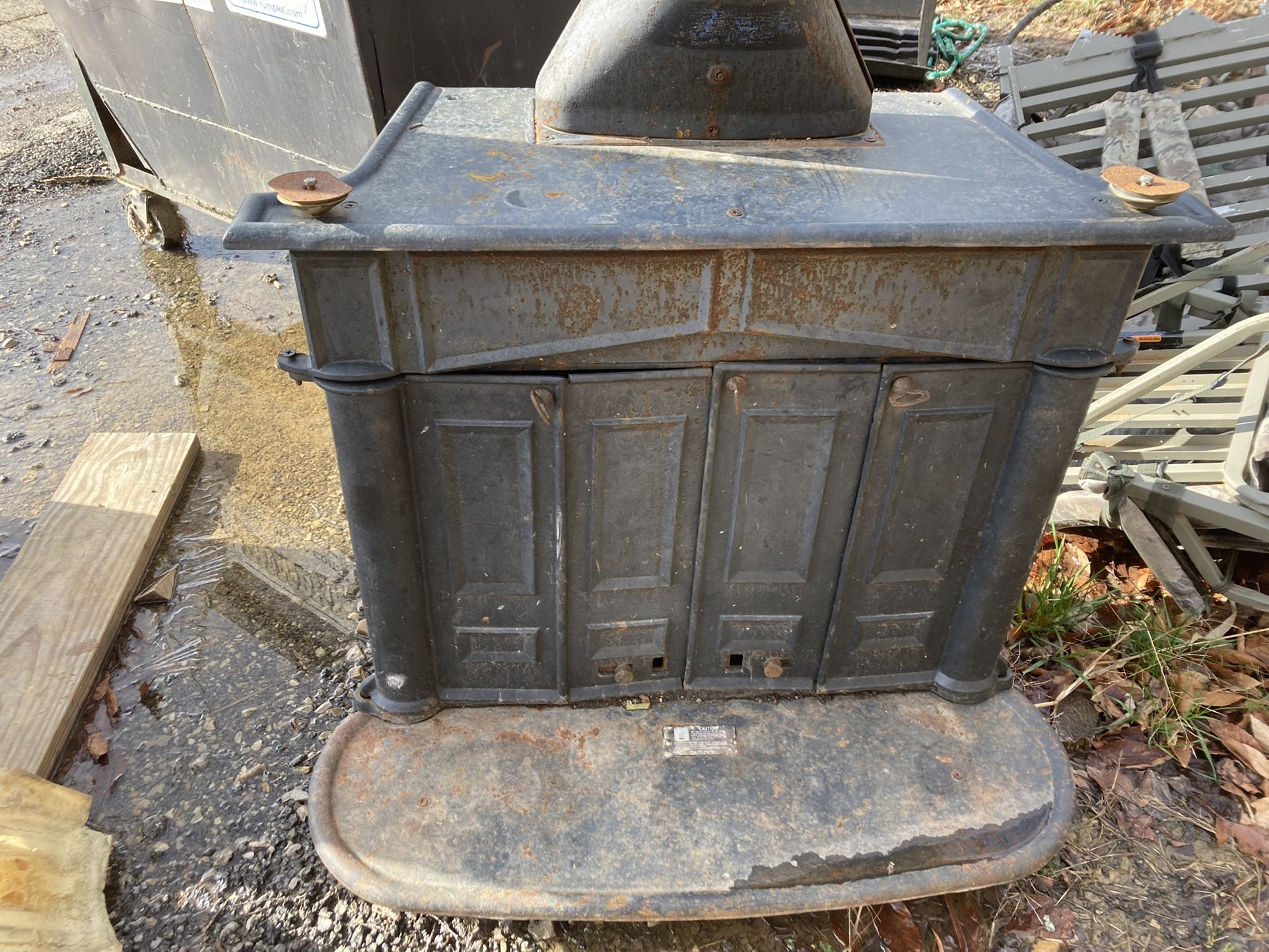 Vintage Portland Franklin Wood stove