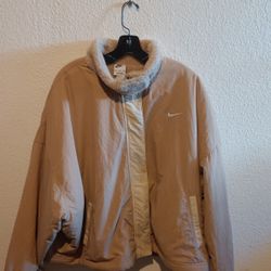 Vintage Nike Womens  Fleece Lined Sherpa  Jacket 