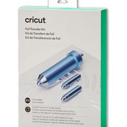 Cricut Foil Transfer Kit, Includes 12 Foil Transfer Sheets, 3 Cricut Tools in 1 with Interchangeable Tips (Fine, Medium & Bold)