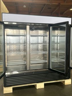 Cooker & Cooler MPF-83G – 82" Three Glass Door Reach-In Display Freezer
