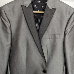 Sports Coat Tuxedo Jacket Men's Color Gray 38 Slin By Bar 3