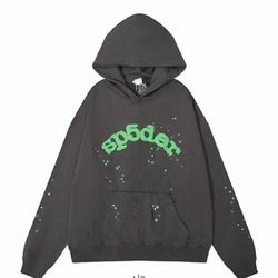 Dark Gray Sp5der Hoodie