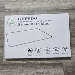 Stone Bath Mat, Diatomaceous Earth Shower Mat Super Absorbent Bath Stone Mat Non Slip Quick Drying Stone Bath Mats for Bathroom, Bathroom Floor Mat