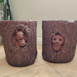 Log side tables/stools