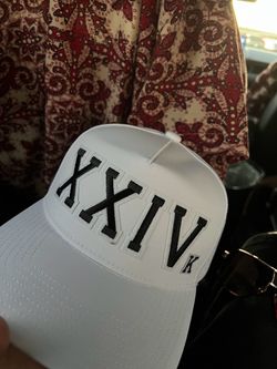 Bruno Mars 24 k white hat XXIV