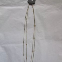 New Express Double Layered Necklace In Gold